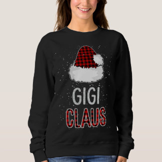 Sudadera Gigi Claus de Red Plaid - Funny de la familia a la