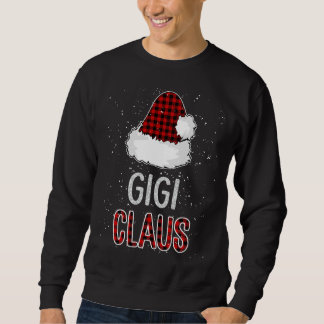 Sudadera Gigi Claus de Red Plaid - Funny de la familia a la