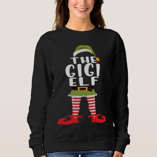 Sudadera Gigi Elf Costume  Family Matching  Christmas (Anverso)