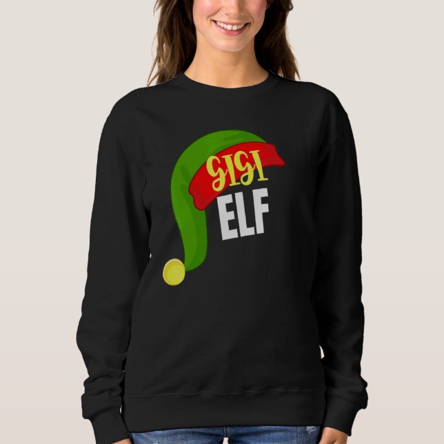 Sudadera Gigi Elf Navidades de grupo familiar coincidente F (Anverso)