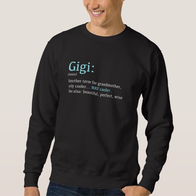 Sudadera Gigi Funny Definition Noun Another Término (Anverso)