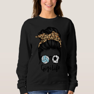 Sudadera Gigi Life Messy Bun Hair Gracioso Voleibol G