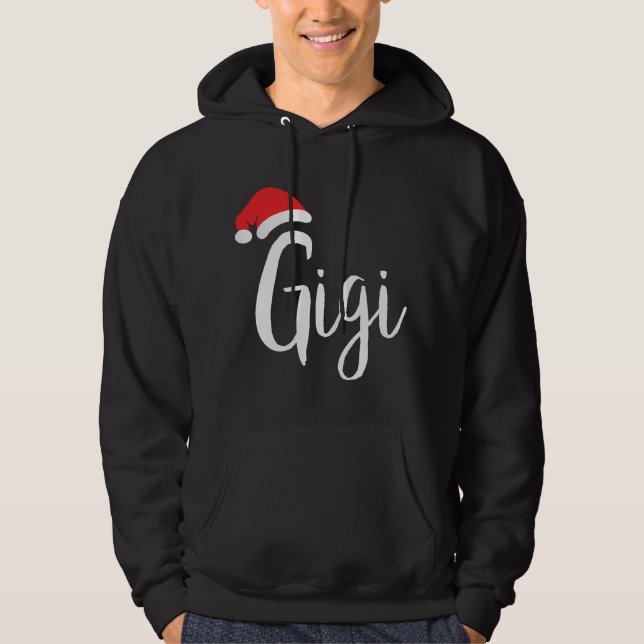Sudadera Gigi - Navidades de Santa Hat orgullosos abuelo (Anverso)