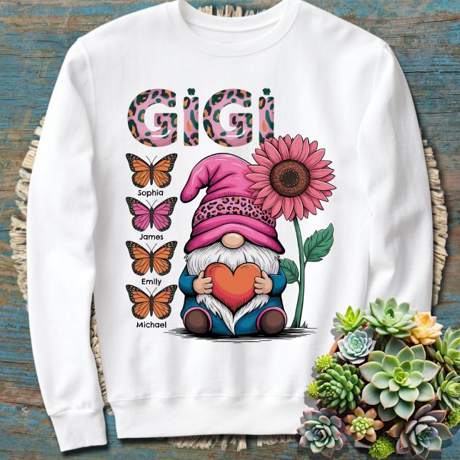 Sudadera Gigi personalizado con nietos nombra regalo de abu (Subido por el creador)
