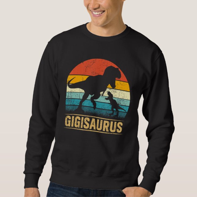 Sudadera Gigi Saurus T Rex Dinosaur Gigisaurus Funny Mother (Anverso)