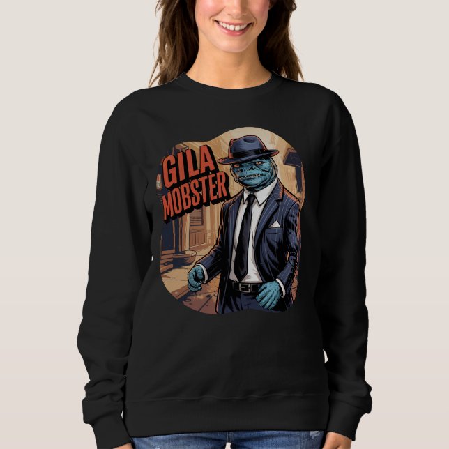 Sudadera Gila Mobster Ilustracion Combo Creatura Graciosa (Anverso)