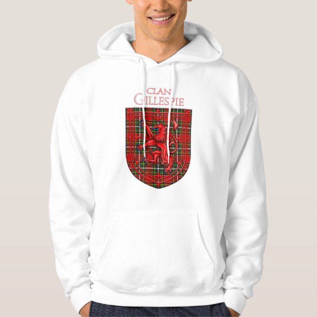 Sudadera Gillespie Tartan Scottish Plaid Lion Rampant (Anverso)