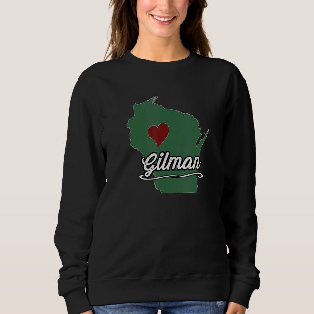Sudadera GILMAN Wisconsin WI USA City State Souvenir (Anverso)