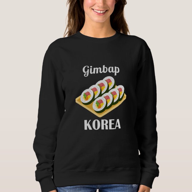 Sudadera Gimbap Comida Tradicional Coreana Bandera de Corea (Anverso)