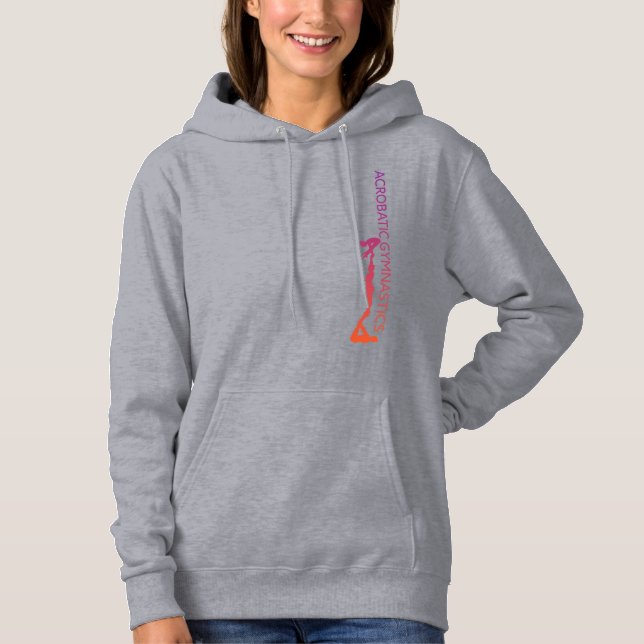 Sudadera Gimnasia acrobática Camisas suecas encapuchadas (Anverso)