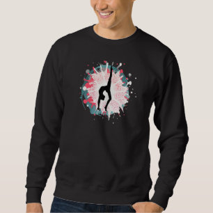 Sudadera Gimnasia Colorida De Gimnasia Femenina En Handstan
