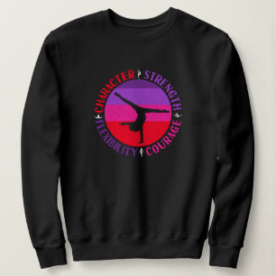 Sudadera Gimnasia de Chicas Fuerza de Carácter Coraje