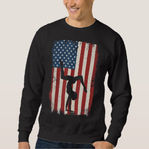 Sudadera Gimnasia Equipo de entrenador de Bandera Americana