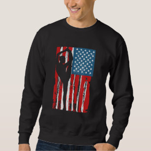 Sudadera Gimnasia Gimnasia De Bandera De Ee.Uu. Madre Padre