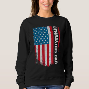 Sudadera Gimnasia Papá Estados Unidos Bandera Patriota Vint