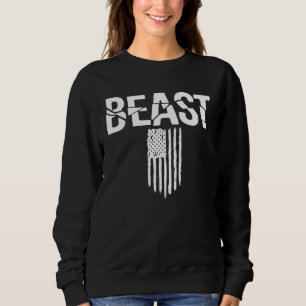 Sudadera Gimnasio BEAST Fitness Entrenamiento Motivación Fi