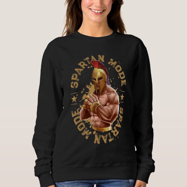 Sudadera Gimnasio De Boxeo En Modo Espartano Mma Workout Sp (Anverso)