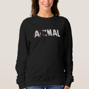 Sudadera Gimnasio de levantamiento de pesas de animales cul