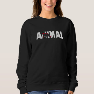 Sudadera Gimnasio de levantamiento de pesas de animales cul