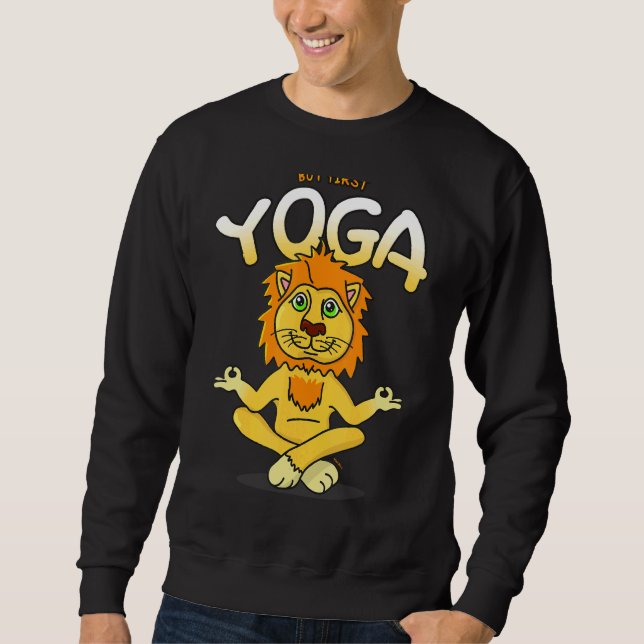 Sudadera Gimnasio deportivo de yoga de león 1 (Anverso)