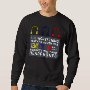Sudadera Gimnasio divertido Bandera de Venezuela