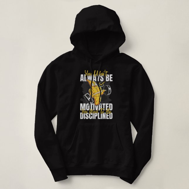 Sudadera gimnasio motivador cita inspiradora construcción d (Diseño del anverso)