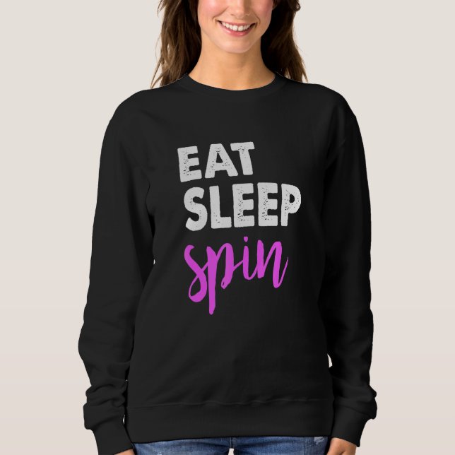 Sudadera Gimnasio Sleep Spin Saym Sayings Clase Spinning (Anverso)