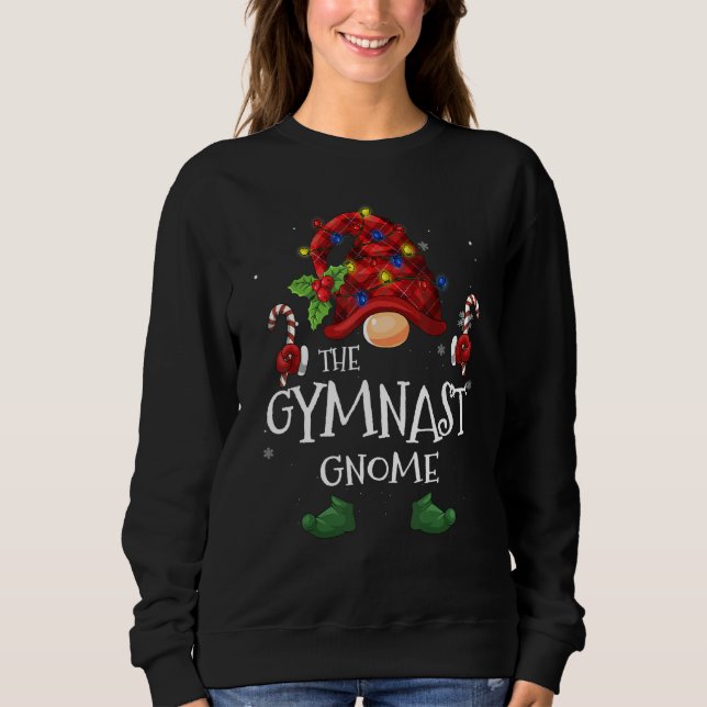 Sudadera Gimnast Gnome Búfalo Plantado Luz de Árbol de Navi (Anverso)