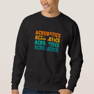 Sudadera Gimnasta Gráfico Retro Gimnasia Acróbata Acrobátic