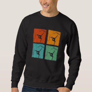 Sudadera Gimnasta Gráfico Retro Gimnasia Acróbata Acrobátic