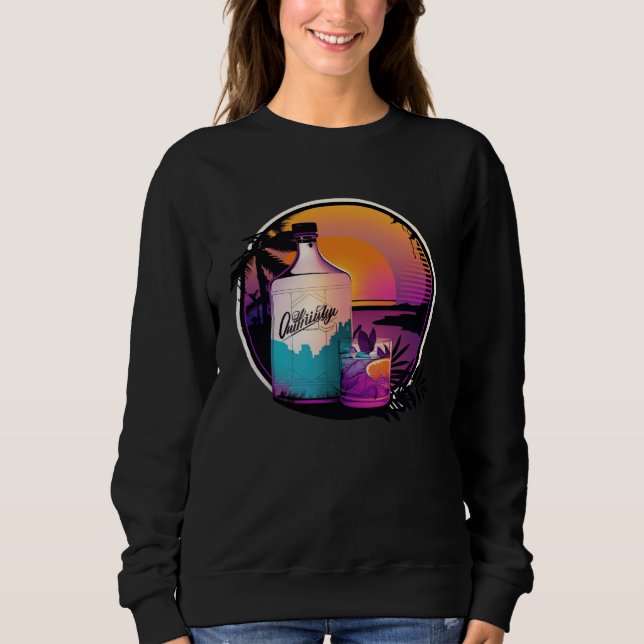Sudadera Gin Synthwave 80s Retrowave Aesthetic (Anverso)
