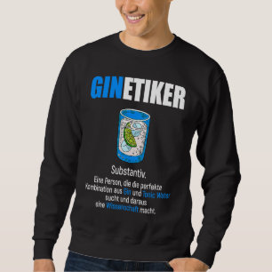 Sudadera Ginetiker Alcohol London Dry Gin Hombres Mujeres