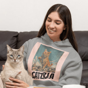 SUDADERA GINGER CAT CATZILLA FUNNY T-SHIRTS HOODIE