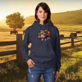 Sudadera Ginger gatito gatito otoño cosecha calabazas femen