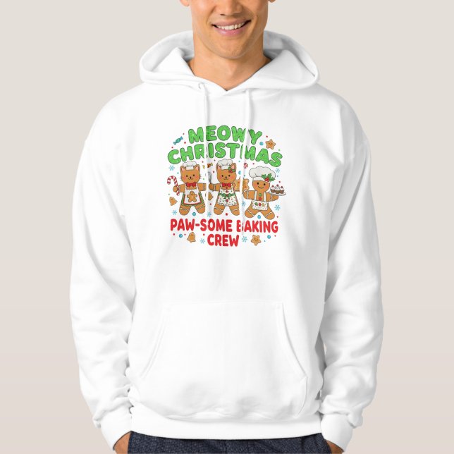 Sudadera Gingerbread Cat Baking Hoodie (Anverso)