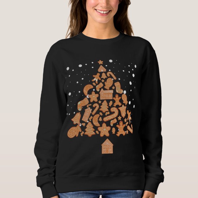 Sudadera Gingerbread Cookies Árbol de Navidad Gingerbread D (Anverso)