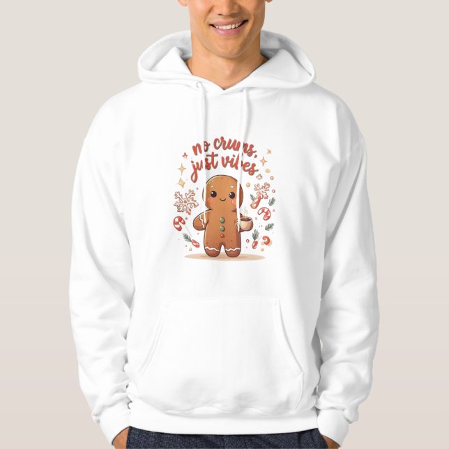 Sudadera Gingerbread Holiday Vibes Cozy Christmas Hoodie (Anverso)