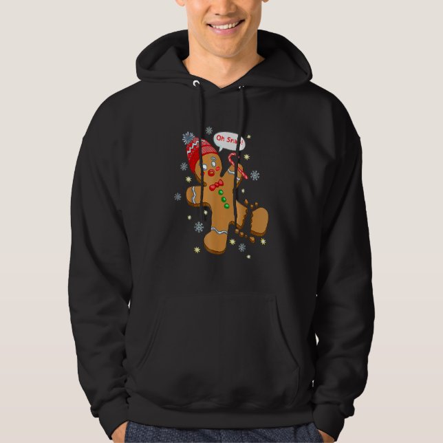 Sudadera Gingerbread Man Cookie X Mas Oh Snap Cute Christm (Anverso)