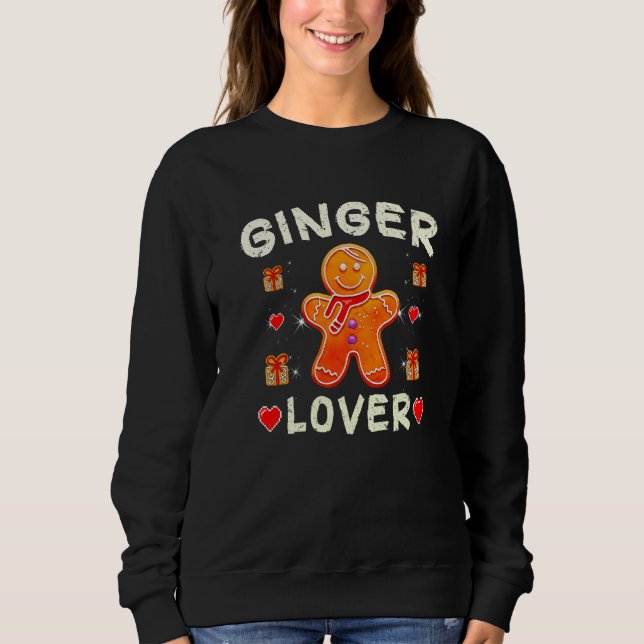 Sudadera Gingerbread Mujeres Navidades Me Encanta Mi Ginger (Anverso)