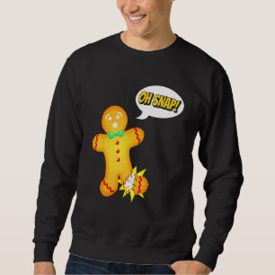 Sudadera Gingerbread Oh Navidades De La Pierna Rompida De L