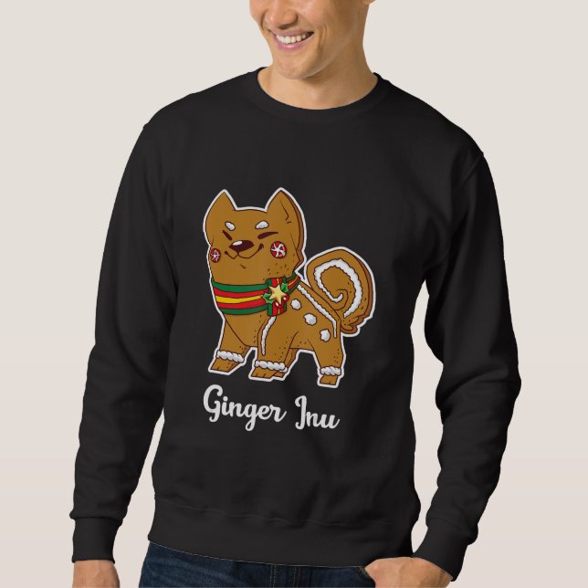 Sudadera Gingerbread shiba inu | Regalo de perros para navi (Anverso)
