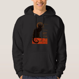 Sudadera Gira Del Gato Negro París Vector Angustiado 2