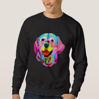 Sudadera Girafa artística pintada por Golden Retriever