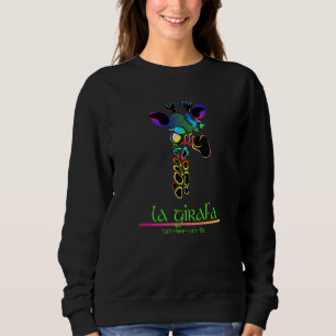 Sudadera Girafa brillante y colorida