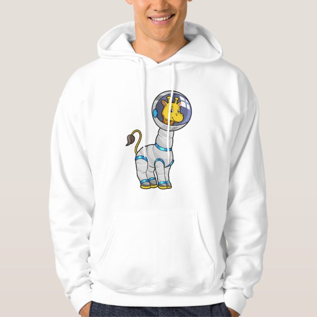 Sudadera Girafa como astronauta en la esfera del vidrio (Anverso)