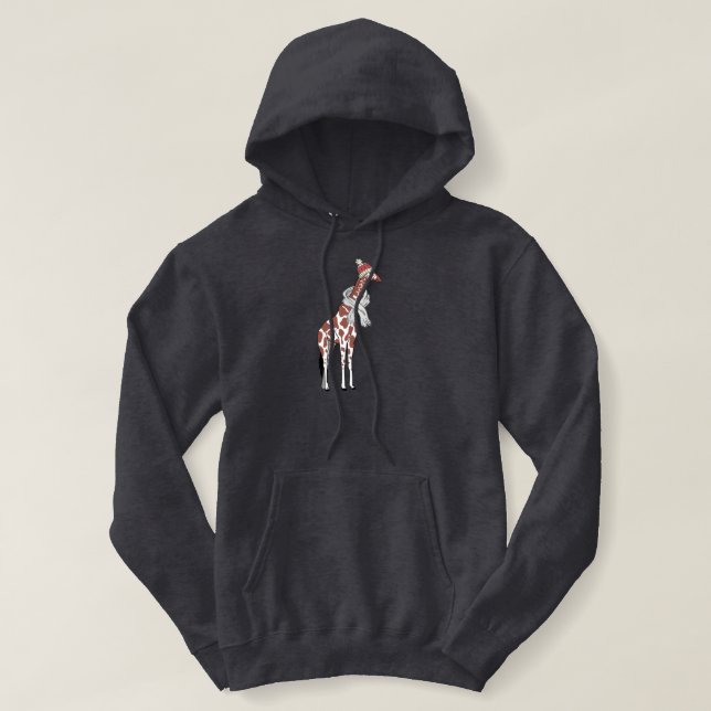 Sudadera Girafa de invierno (Diseño del anverso)