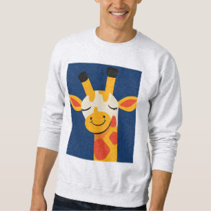 Sudadera Girafa sonriente encantadora - Retrato alegre y ju