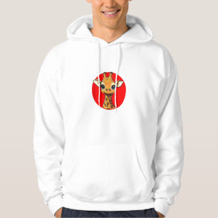 Sudadera Giraffe Adorable Face Big Eyed Personalizado Art