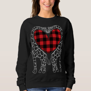 Sudadera Giraffe Amantes Navidades Buffalo Plaid Pajama Ani