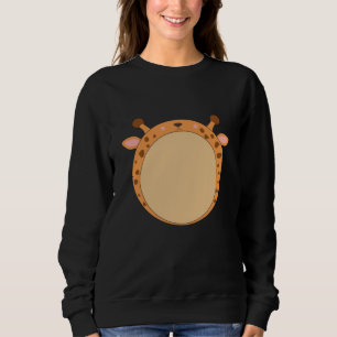 Sudadera Giraffe: Animales divertidos de zoológico rodean j